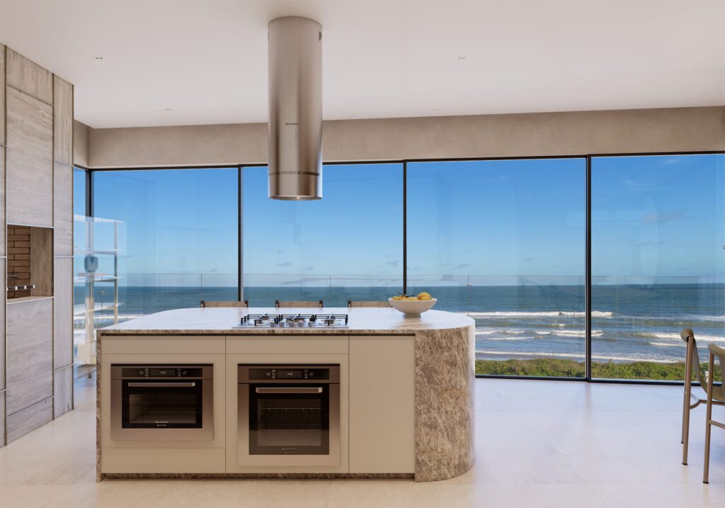 Cozinha com fornos embutidos